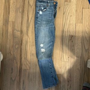Abercrombie &fitch denim high rise ankle jeans